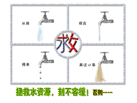 节水宣传画